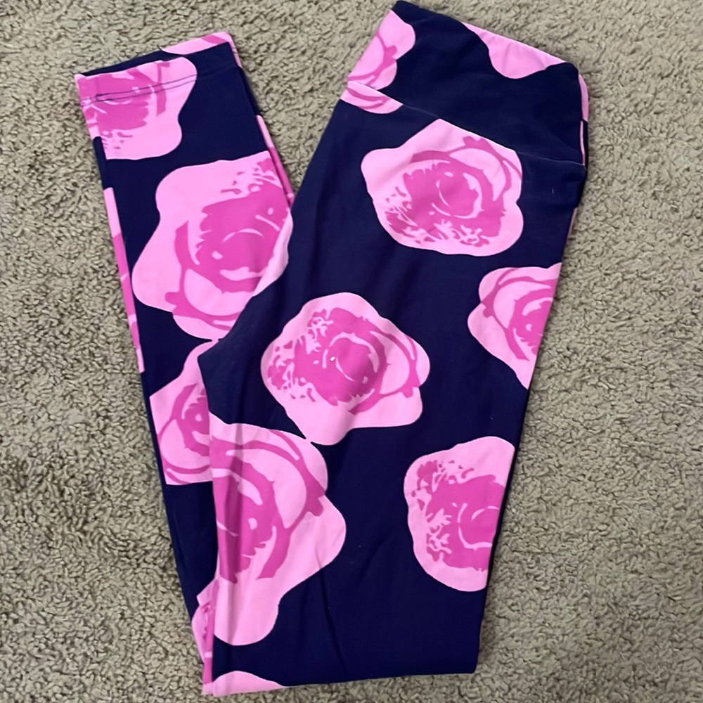 OS LuLaRoe Leggings - Flower